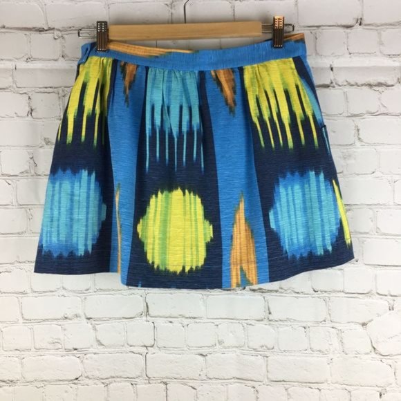 Madewell Eliot Silk Blend Watercolor Mini Skirt - Picture 2 of 6